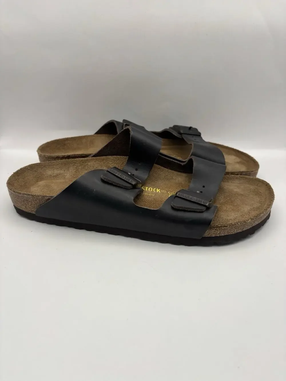 Birkenstock Arizona Black Leather Sandals Size 44 US Men Size 11